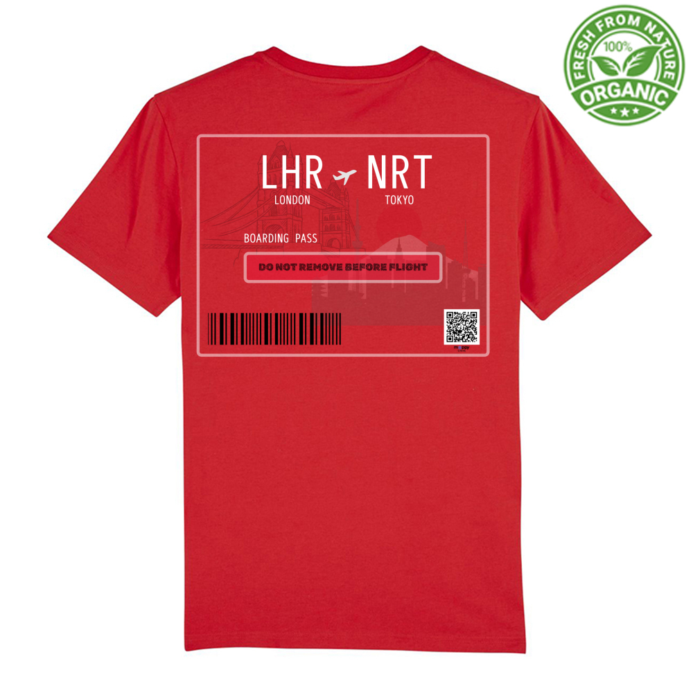 London Tokyo red man t-shirt travel