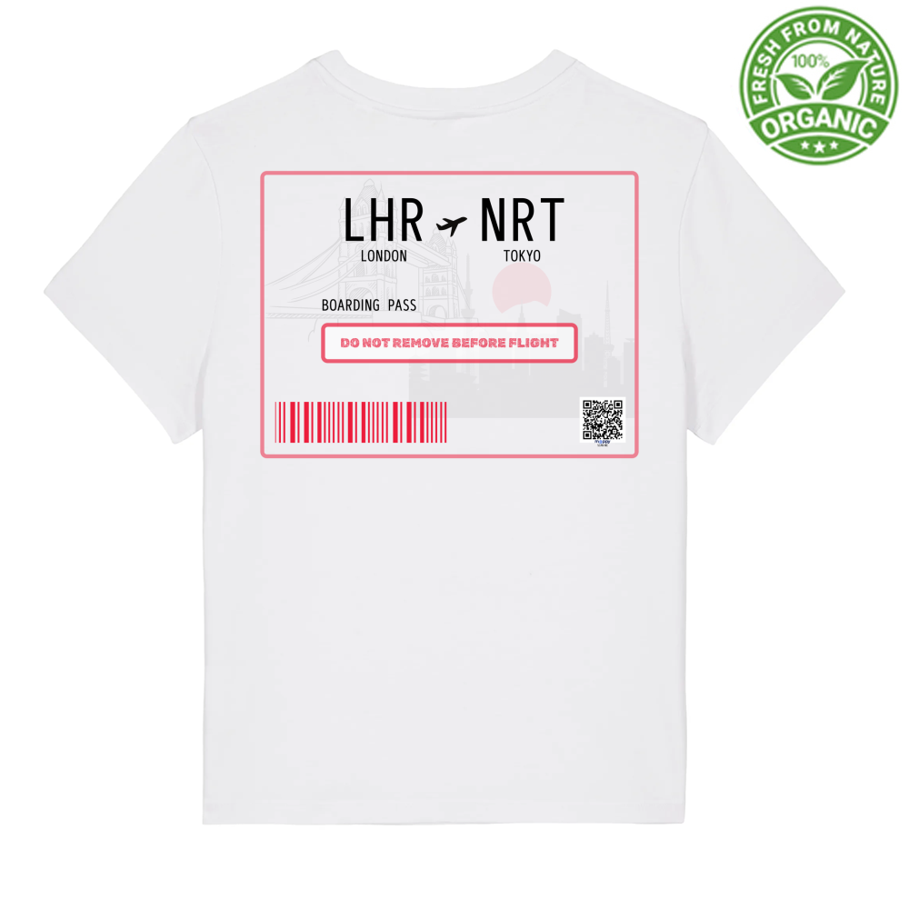 london tokyo travel t-shirt woman